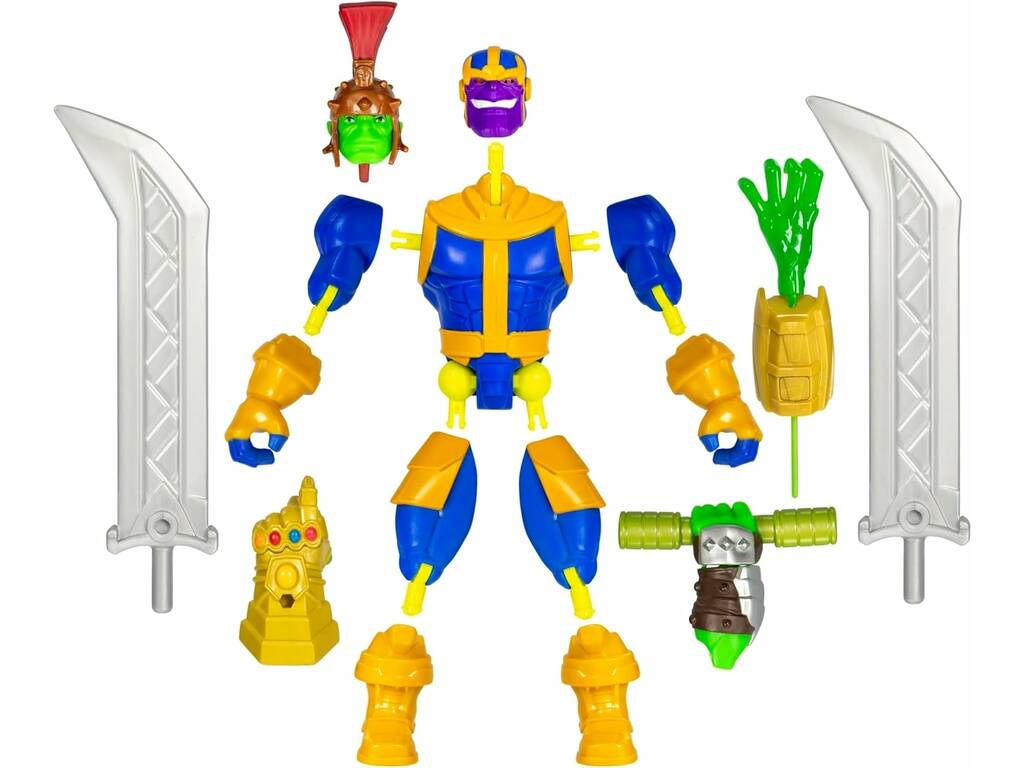 Marvel MixMashers Figurine Deluxe Thanos avec accessoires