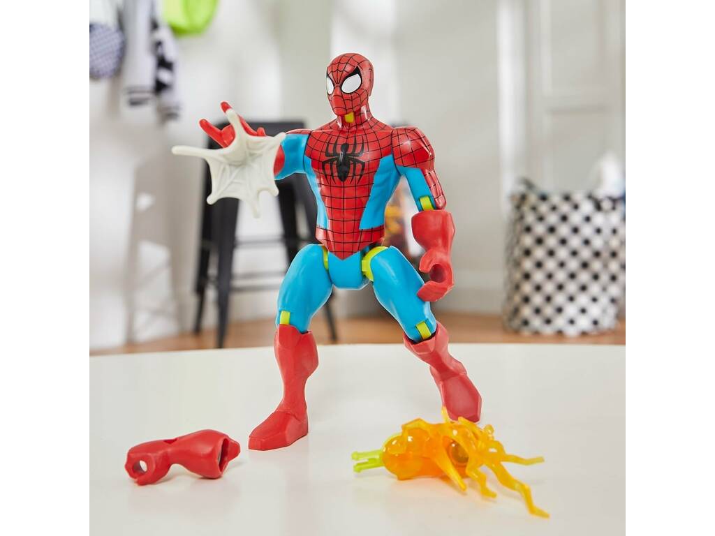 Marvel MixMashers Figura Básica Spiderman con Accesorios