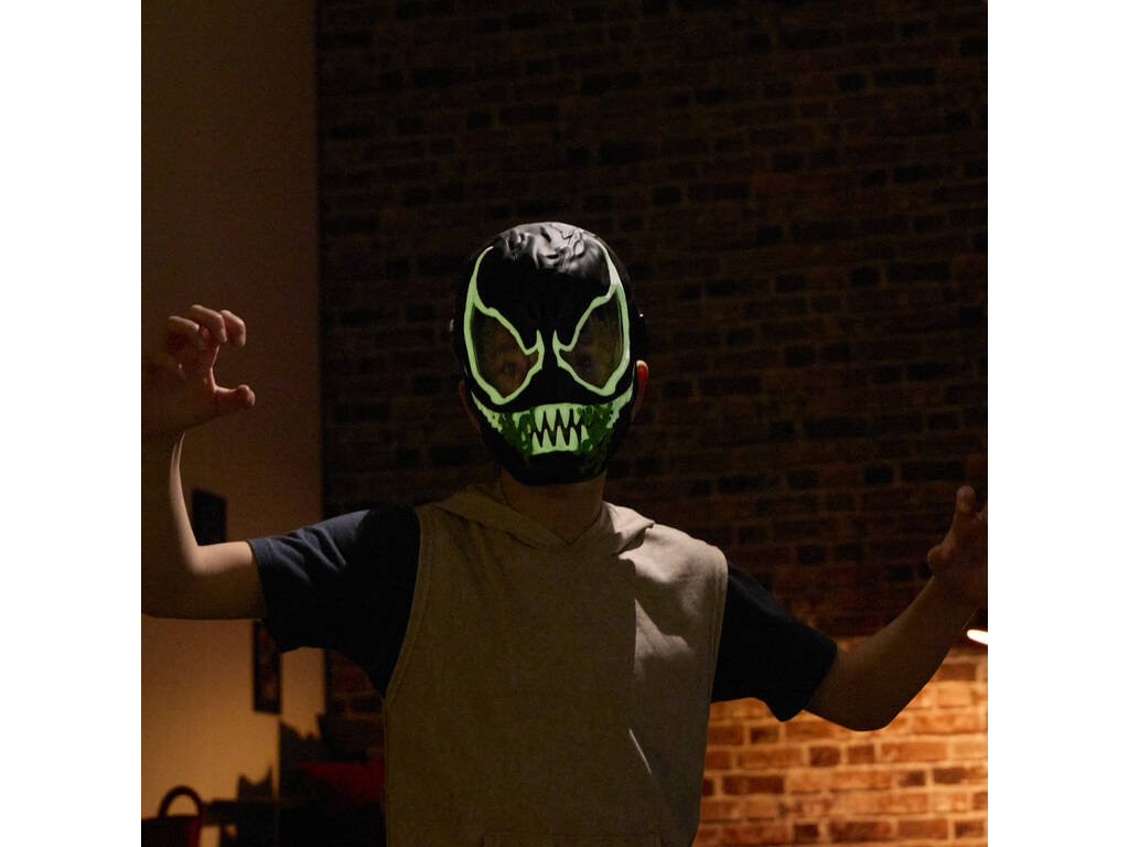 Marvel Spiderman Masque Venom Fluorescent avec Sons