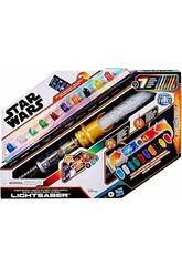 Star Wars Cristal de Poder Sabre de Luz com Cristais de Poder, Luz e Sons