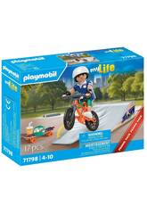 Playmobil Snowboarder avec rampe