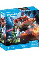 Playmobil Héroes con Vehículo Volador