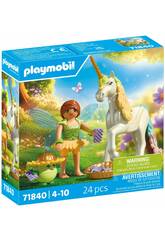 Playmobil Unicornio Rainbow Flower con Hada