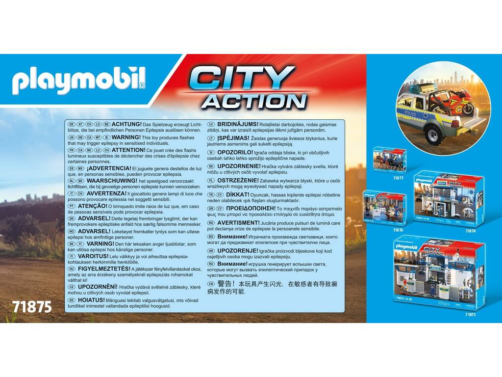 Playmobil City Action Pick Up Poursuite policière
