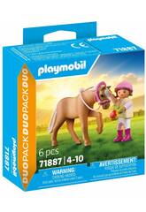 Playmobil Dou Pack Bambina con Pony