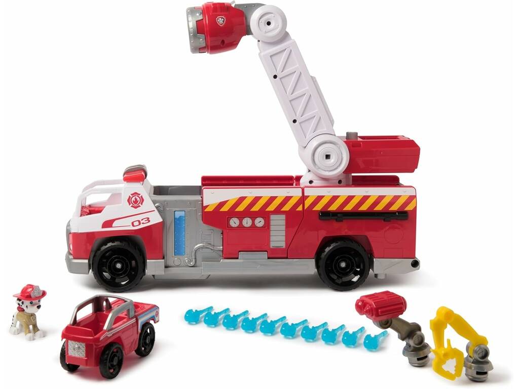 Patrouille Canine Fire Rescue Marshall avec camion de pompiers, lumières et sons