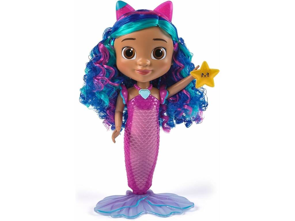 La Maison de poupées de Gabby Poupée Gabby Sirena Canta y Brilla de 30 cm