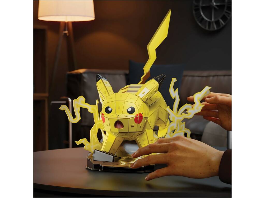 Puzzle 4D Build Pokémon Figura Pikachu de 201 Piezas
