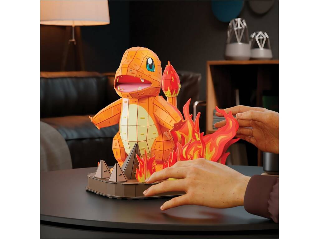 Puzzle 4D Build Pokémon Figura Charmander de 241 Piezas