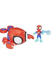 Spidey Waterwebs Figura e Veicolo Spider Crab
