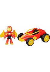 Iron Man And His Awesome Friends Figura e Veculo Iron Man