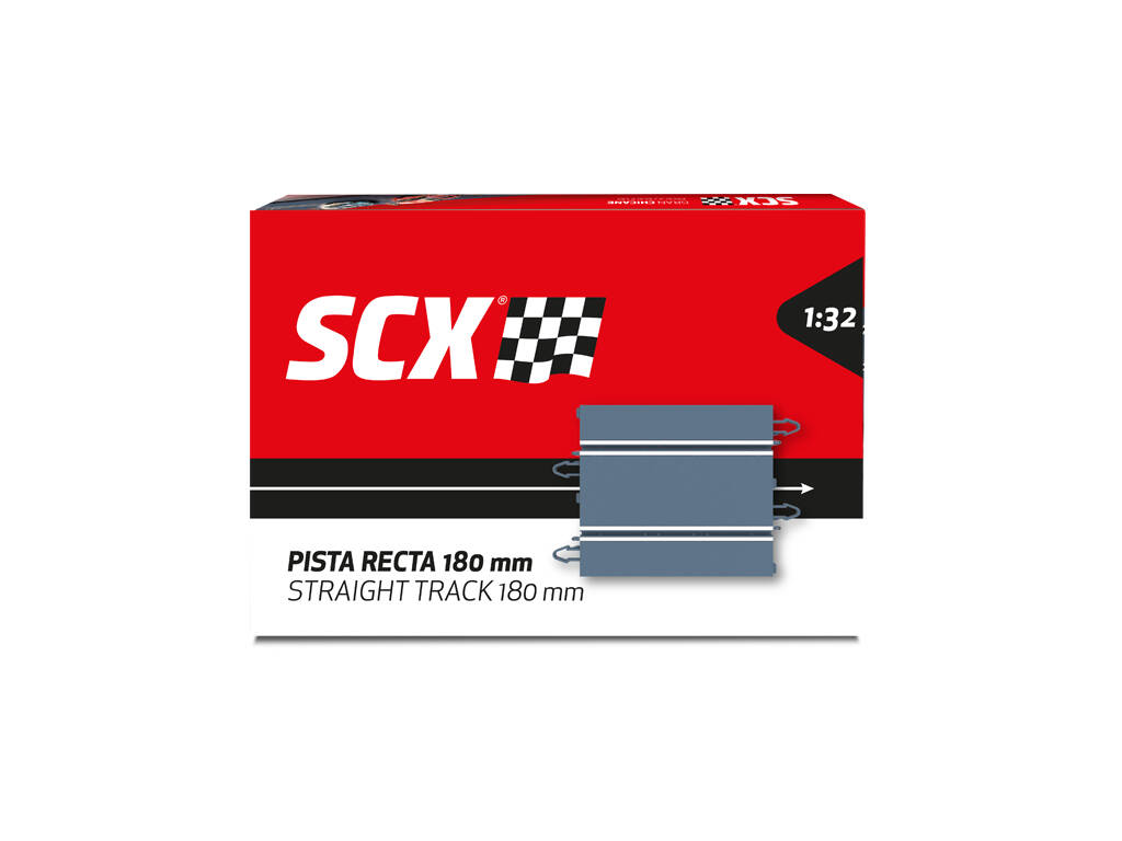Scalextric Classic 1:32 Pack 2 pistes droites standard 180 mm