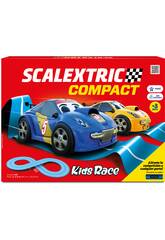 Scalextric Compact 1:43 Circuit Kids Race avec 2 véhicules