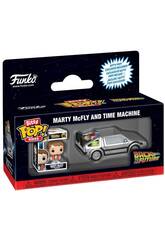 Funko Pop Bitty Rides Retour vers le futur Figurine Marty McFly avec la machine  remonter le temps