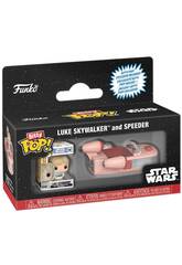 Funko Pop Bitty Rides Star Wars Figura Luke Skywalker con Speeder