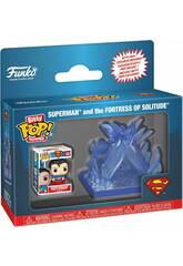 Funko Pop Bitty Towns Superman Figurine Superman avec la Forteresse de Solitude