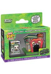 Funko Pop Bitty Towns Beetlejuice Figurine Beetlejuice avec la salle de l'Enfer de Dante