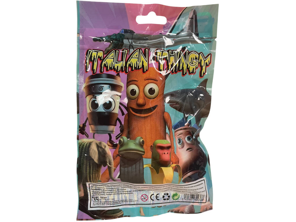 Italian Brainrot Sachet Italian Thingy avec Figurine Surprise et 3 Cartes à collectionner