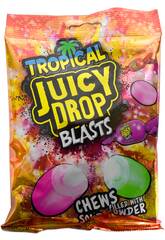 Bazooka Juicy Drop Tropical Blasts Bonbons en poudre 120 g