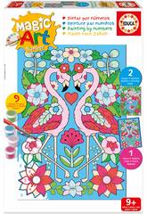 Magic Art Number Set Peindre par numéros Flamants roses