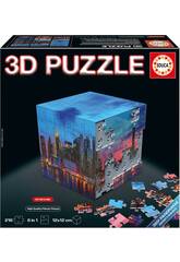 Puzzle 3D NY Skyline Panorama Cube 6 en 1 avec 216 pièces
