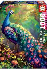 Puzzle 1000 Giardino del pavone reale