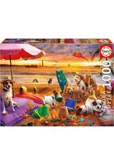 Puzzle 1000 Ces a Brincar na Praia