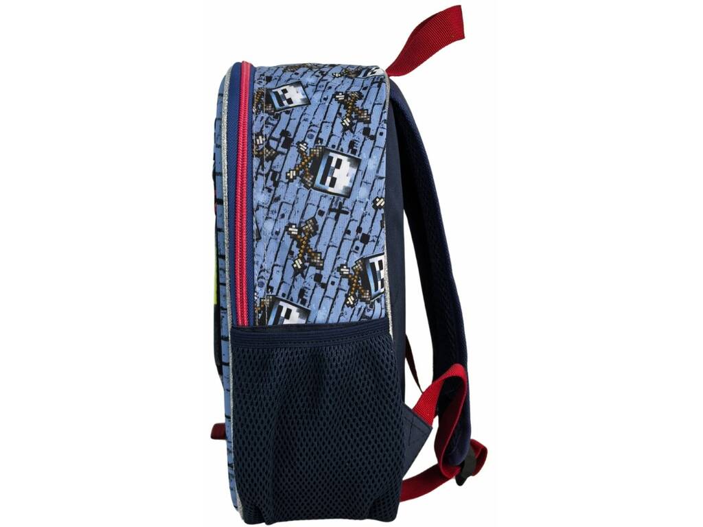 Minecraft Mochila Pré-escolar 3D Hostile Behaviour de 30x26x8 cm