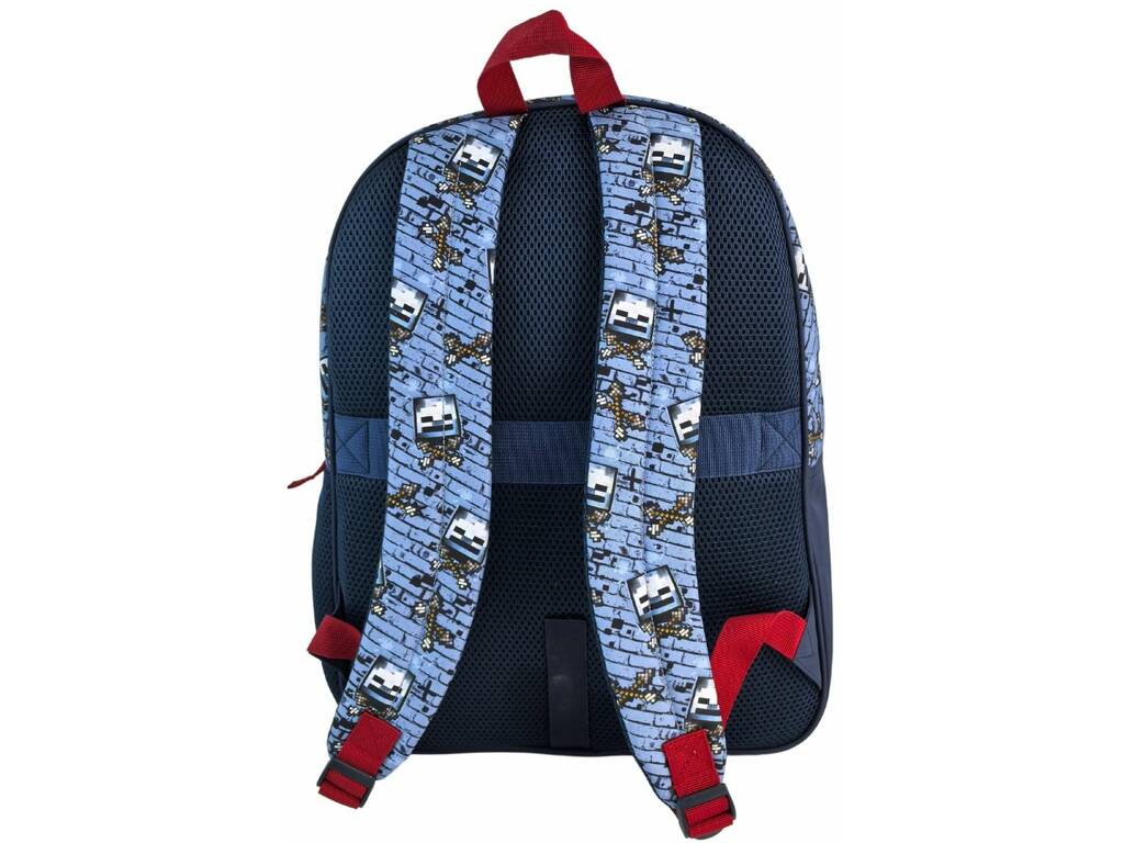 Minecraft Hostile Behaviour Mochila Adaptable a Carro 40x31x15 Cm