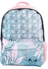 Stitch Pink Mochila Adaptvel a Carrinho 42x31x13 Cm