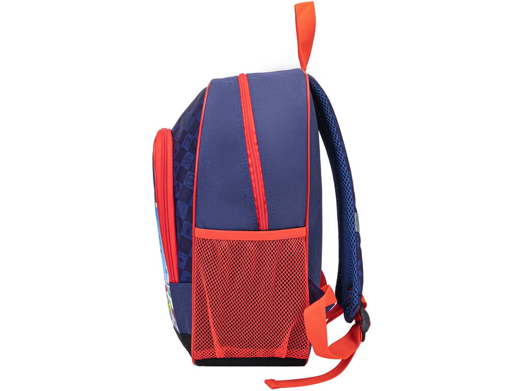 MarioKart Mochila Escolar com Bolsos de 37x27x17 cm