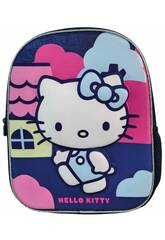 Hello Kitty Sac  dos prscolaire 3D 30x26x8 cm