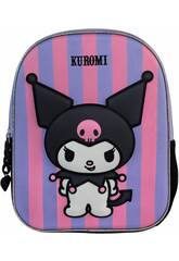 Kuromi Mochila Pr-escolar 3D de 30x26x8 cm