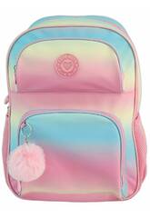 Blin Blin Gradient Pink Mochila Adaptável a Carrinho 44X31X17 cm
