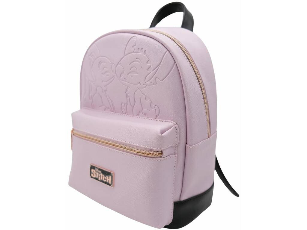 Disney Stitch Sac à dos Stitch et Ange Rose 28x22x11 cm