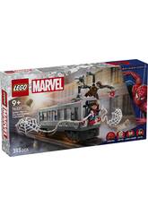 Lego Super Heroes Marvel Spiderman contre Doc Ock Scène du train souterrain