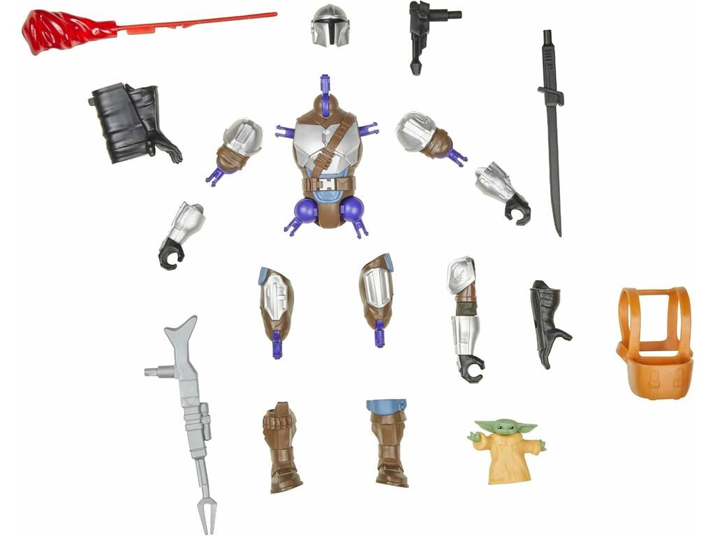 Star Wars MixMashers Figura Deluxe The Mandalorian con Accesorios