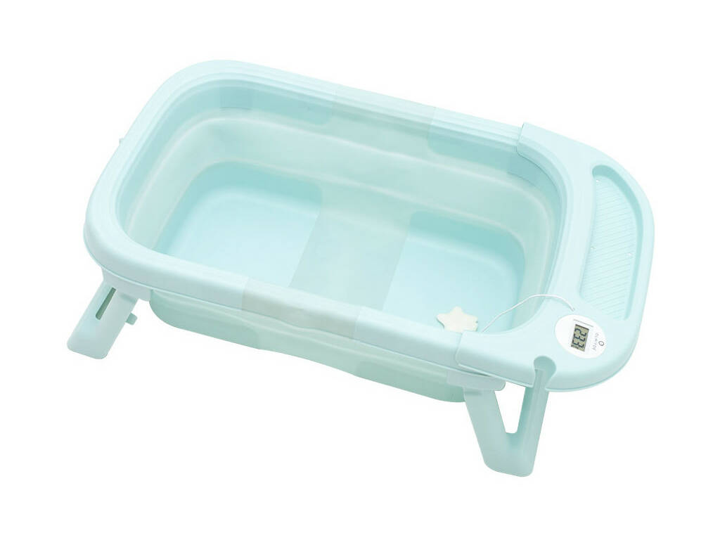 Baignoire pliante bleue avec hamac
