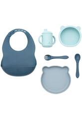Loiça 7 Peças Silicone Azul