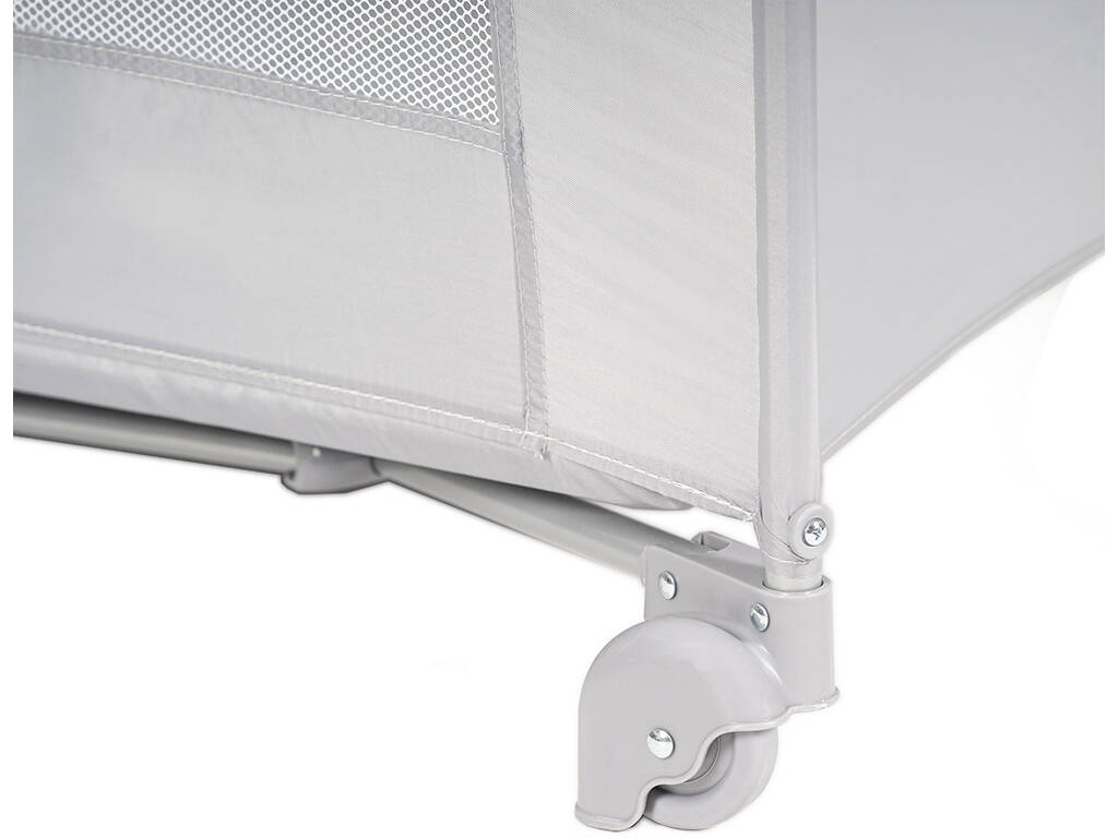Lit de voyage basique gris clair 79 x 66 x 126 cm