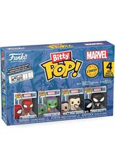 Funko Bitty Pop Marvel Spiderman Pack 4 com Duende Verde