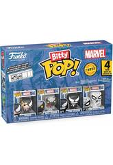 Funko Bitty Pop Marvel Spiderman Pack 4 con Venom