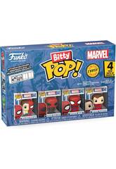 Funko Bitty Pop Marvel Spiderman Set 4 con Superior Spiderman