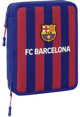Bote  crayons double 56 pices F.C. Barcelona