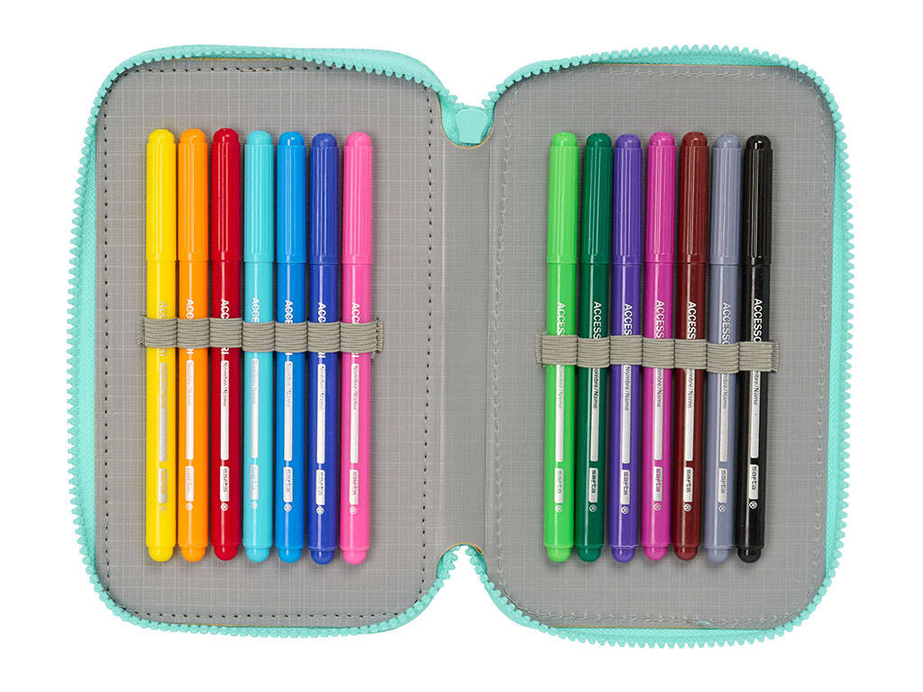 Trousse à crayons triple 37 pièces Vaiana