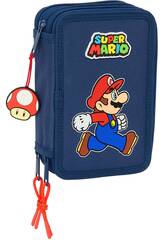 Trousse à crayons triple 37 pièces Super Mario Trick