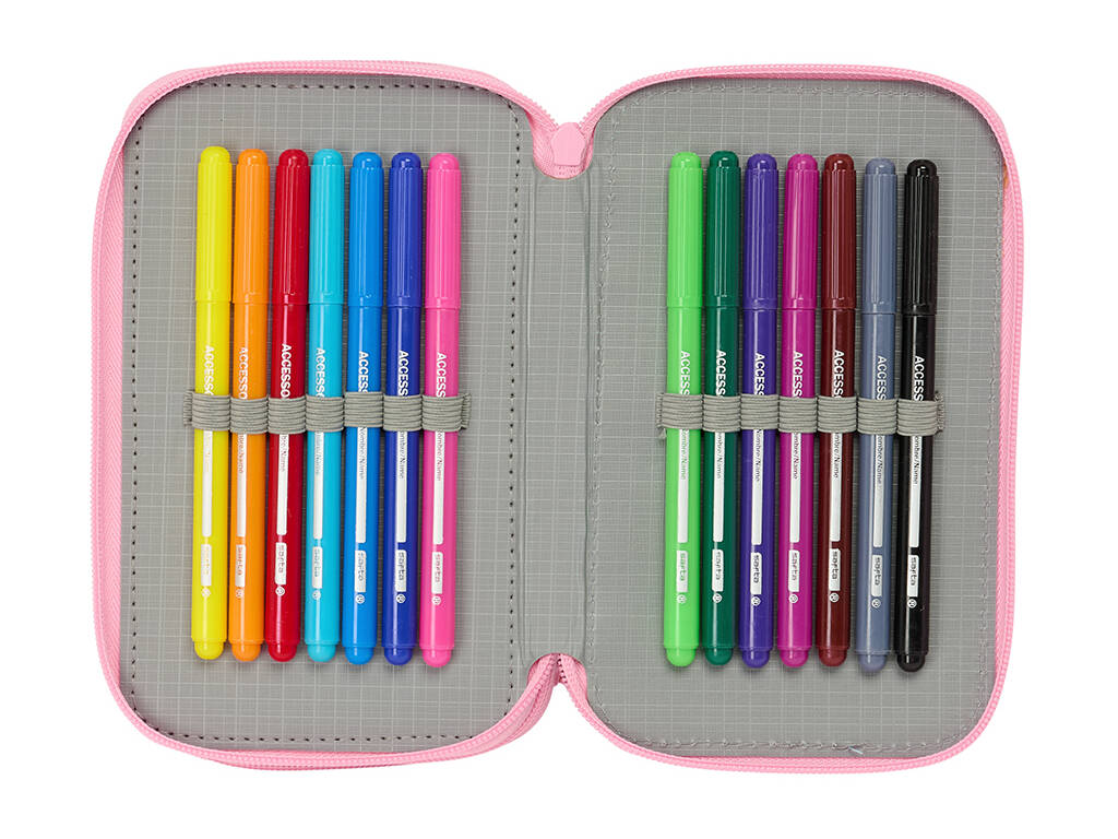 Trousse à crayons triple 37 pièces Barbie Painterly