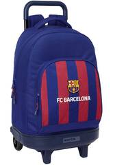 Grand sac à dos à roulettes Compact amovible F.C. Barcelona