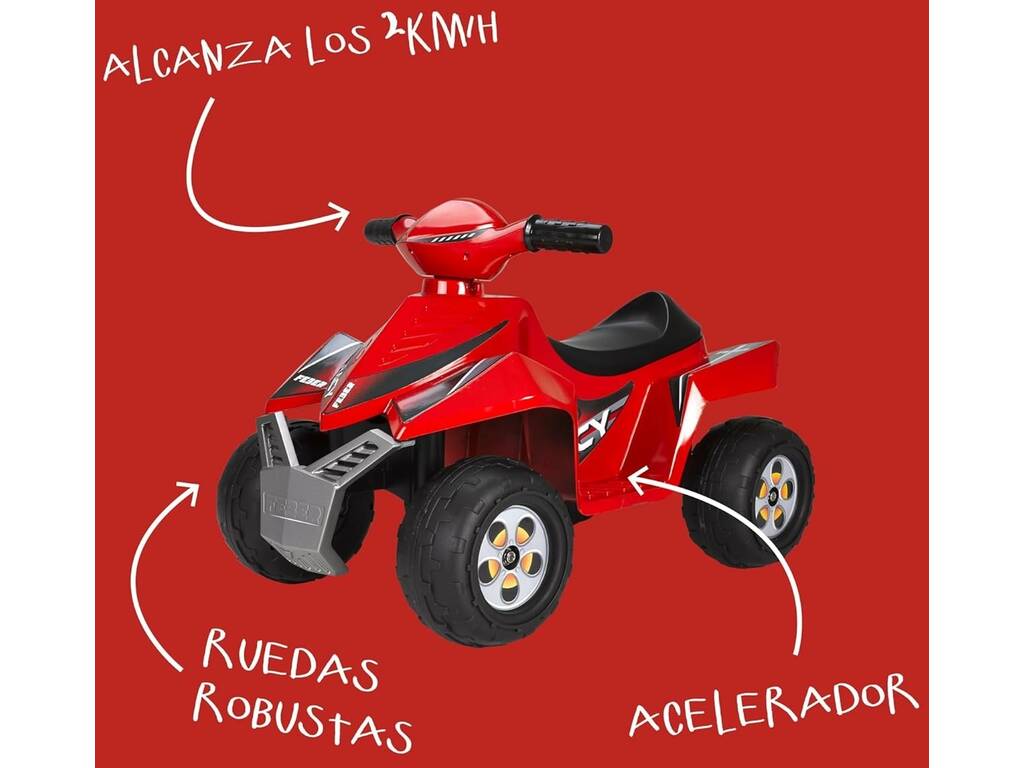 Feber Quad Racy Rojo de 6V