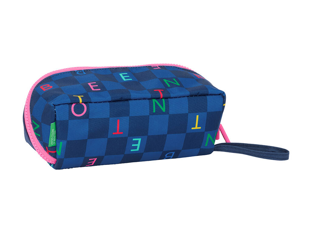 Grand sac fourre-tout carré Benetton Damero